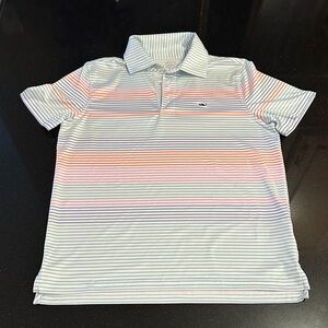 Vineyard Vines Multi-Colored Striped Polo (Size: Boys Large)